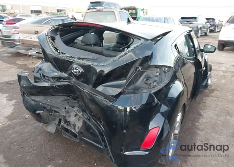 2014 Hyundai Veloster Base W/Black z USA, uszkodzony, nr VIN KMHTC6AD9EU191521